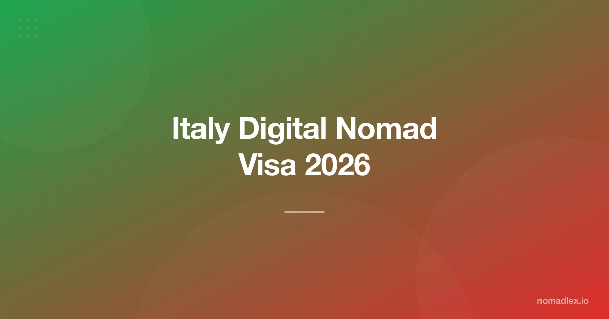 Italy Digital Nomad Visa 2026: Complete Guide to Requirements, Costs & Application