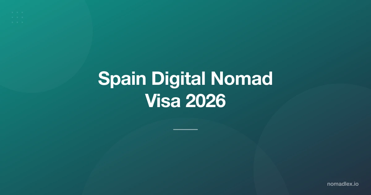 Spain Digital Nomad Visa 2026: Complete Guide