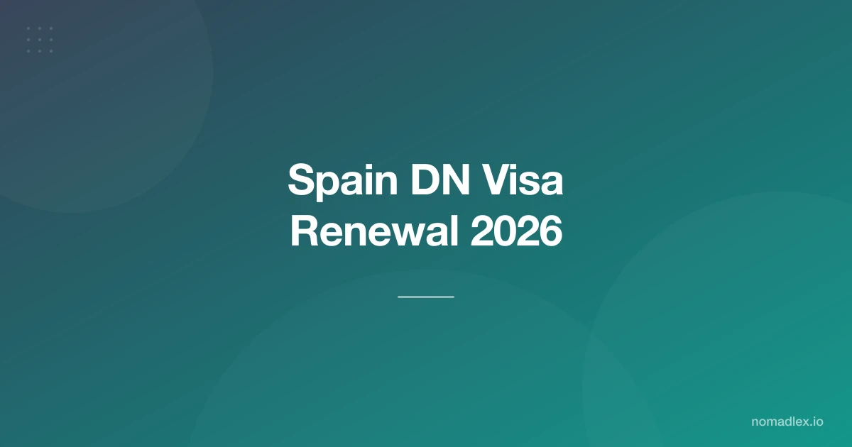 Spain Digital Nomad Visa Renewal 2026: Complete 3+2 Extension Guide